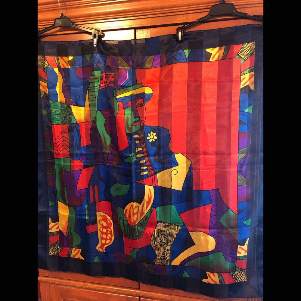 Italian Scarf Vintage in Bold Colors